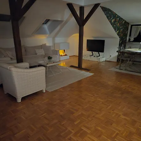 Appartement Exklusives 2 Dachstudio Mit Kamin Perfekte Lage Fuer Phantasialand Und Koeln Messe Inkl Parkplatz Und Vollausstattung Norvenich