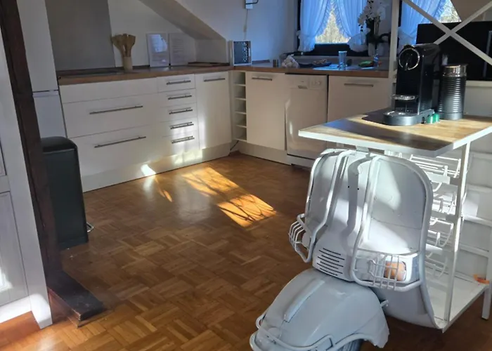 Exklusives 2 Dachstudio Mit Kamin Perfekte Lage Fuer Phantasialand Und Koeln Messe Inkl Parkplatz Und Vollausstattung Apartament